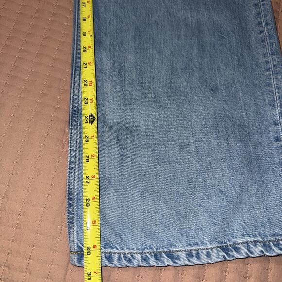 Everlane The Baggy OG Jean Womens 30x30 Light Wash High Rise Wide Leg EUC - Picture 9 of 14